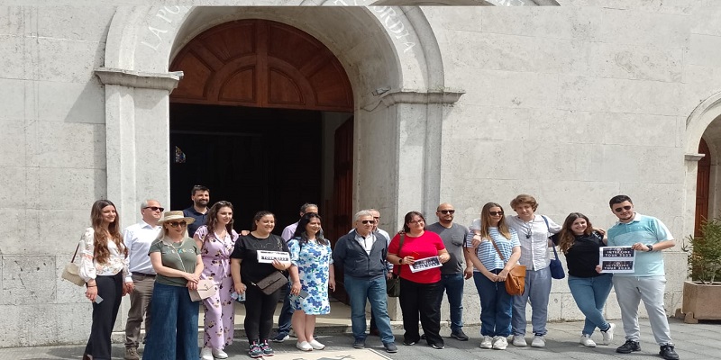 Family photo taken in Bojano, Molise